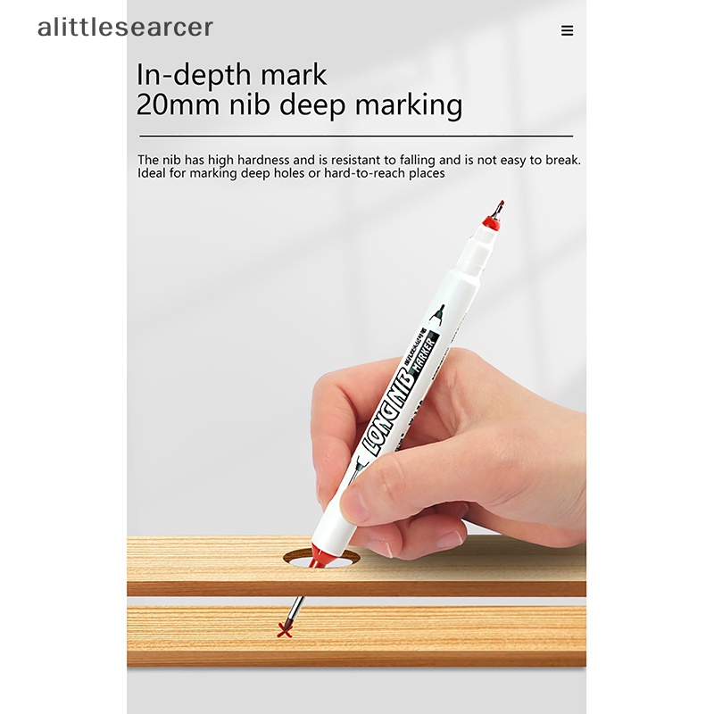 Bút Đánh Dấu Lỗ Sâu Mực Dài 20mm Màu Đỏ / Đen / Xanh Dương Sáng Tạo Đa Năng Trang Trí Nhà Tắm