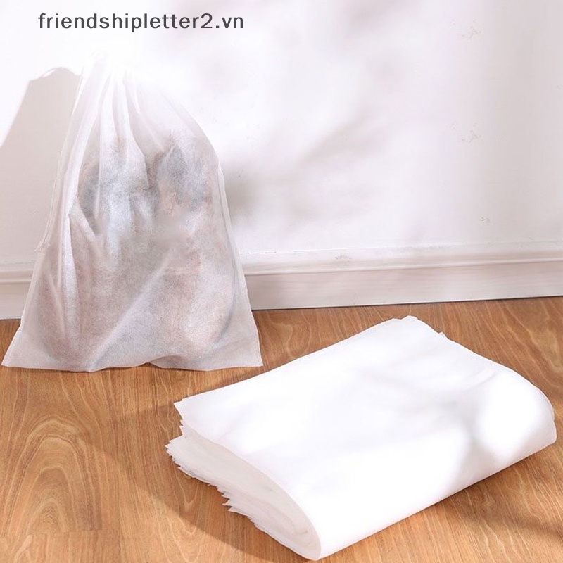 Bộ 10 Túi Đựng Giày Bằng Vải Không Dệt Trong Suốt Chống Bụi