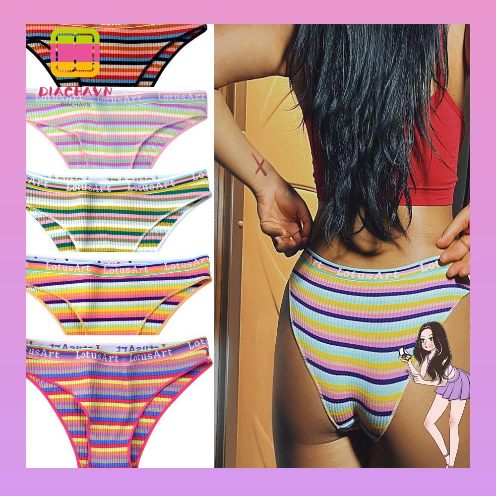 Quần Lót Boxer Cotton Màu Sắc Đơn Giản Quyến Rũ Cho Nữ