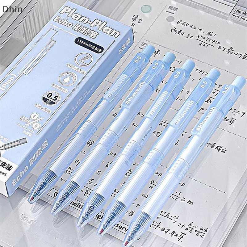 1 Bộ Bút Vẽ Dạng Nhấn Đầu Ngòi 0.5Mm Khô Nhanh Cho Học Sinh