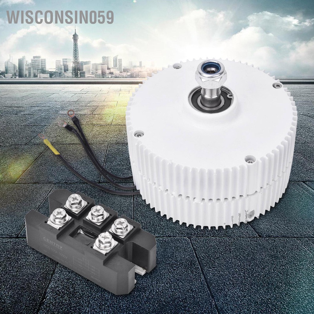 Wisconsin059 Máy phát điện xoay chiều 3 pha Tua bin gió nam châm vĩnh cửu đồng bộ NE-300