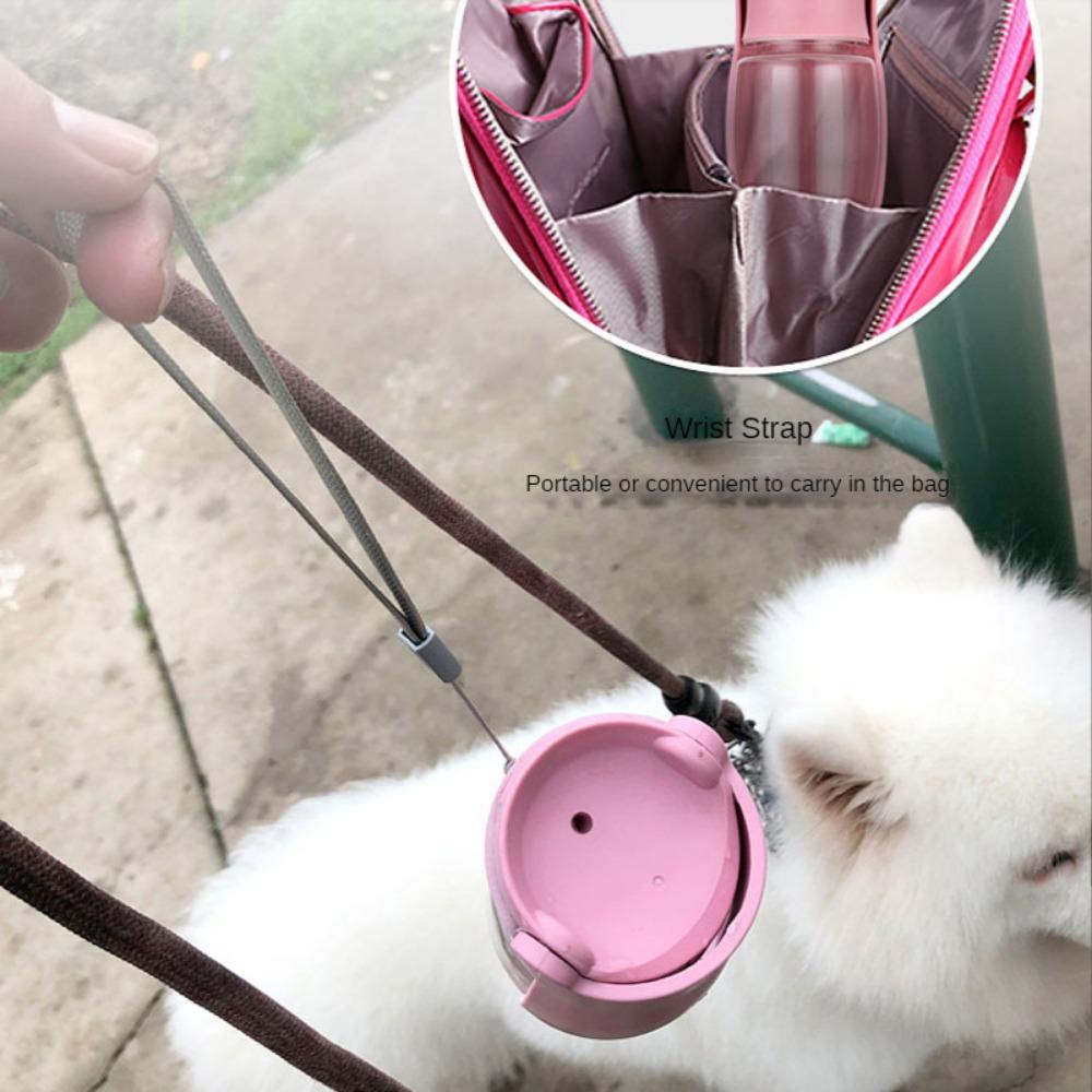 Bình Đựng Nước Bằng Nhựa Có Dây Treo Chống Rò Rỉ Cho Thú Cưng