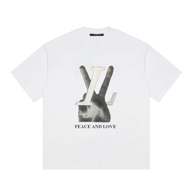 Áo Thun Tay Ngắn Cổ Tròn Vải Sợi Đôi In Họa Tiết Thủ Công Phổ Biến