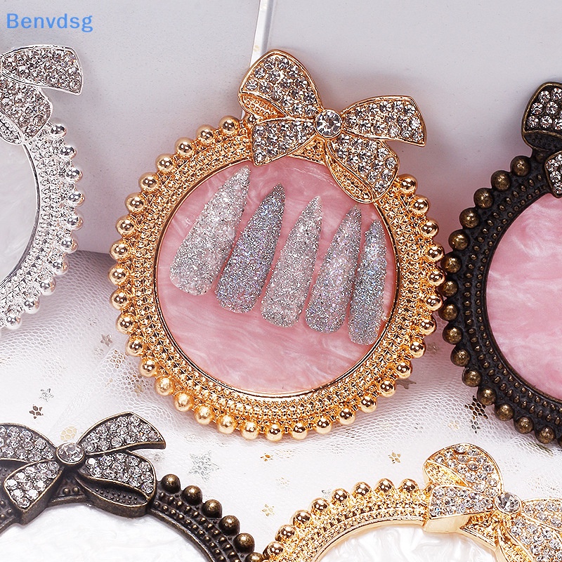 Bảng Màu Trưng Bày Móng Tay Hình Nơ Đính Đá Pha Lê