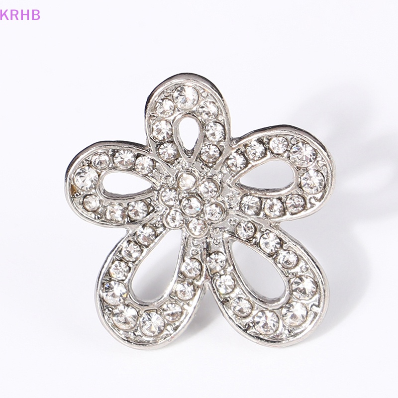 1 Đôi Bông Tai Bạc Hình Hoa Hướng Dương Đính Đá Thời Trang Dành Cho Nữ Mới