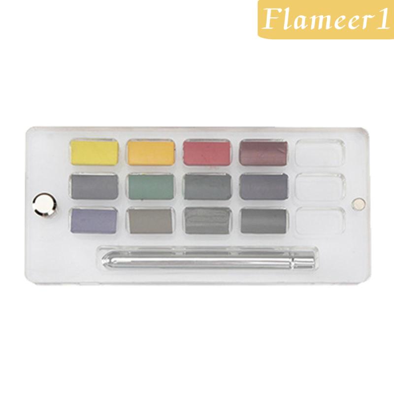 [flameer1] Bộ Màu Nước Kèm Túi Đựng Dùng Vẽ Tranh Ngoài Trời Nhỏ Gọn