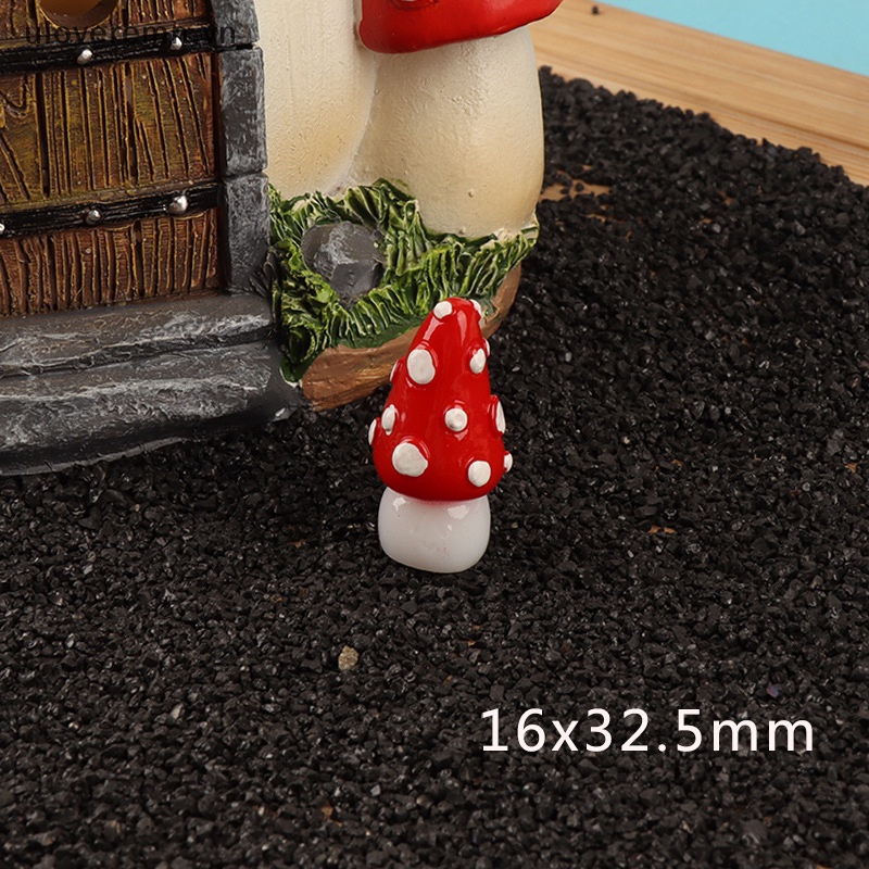 Uloveremn Bộ 2 Tượng Nấm Nhỏ Phát Sáng Trang Trí Tiểu Cảnh