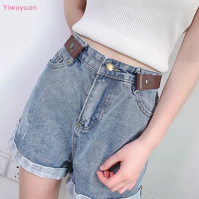 < Yiwuyuan > Thắt Lưng Co Giãn Không Có Khóa Cài Cài Dành Cho Quần Jean Nam Nữ Không Cần Khóa Mới