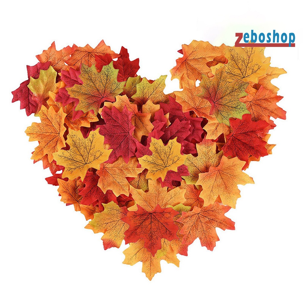 50 Lá Phong Nhân Tạo Dùng Trang Trí Tiệc Cưới / Sổ Tay