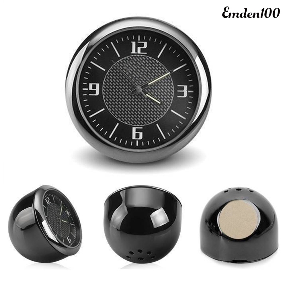 [EMDEN] Đồng Hồ Thạch Anh Tròn Dạ Quang Trang Trí Lỗ Thông Gió Xe Hơi