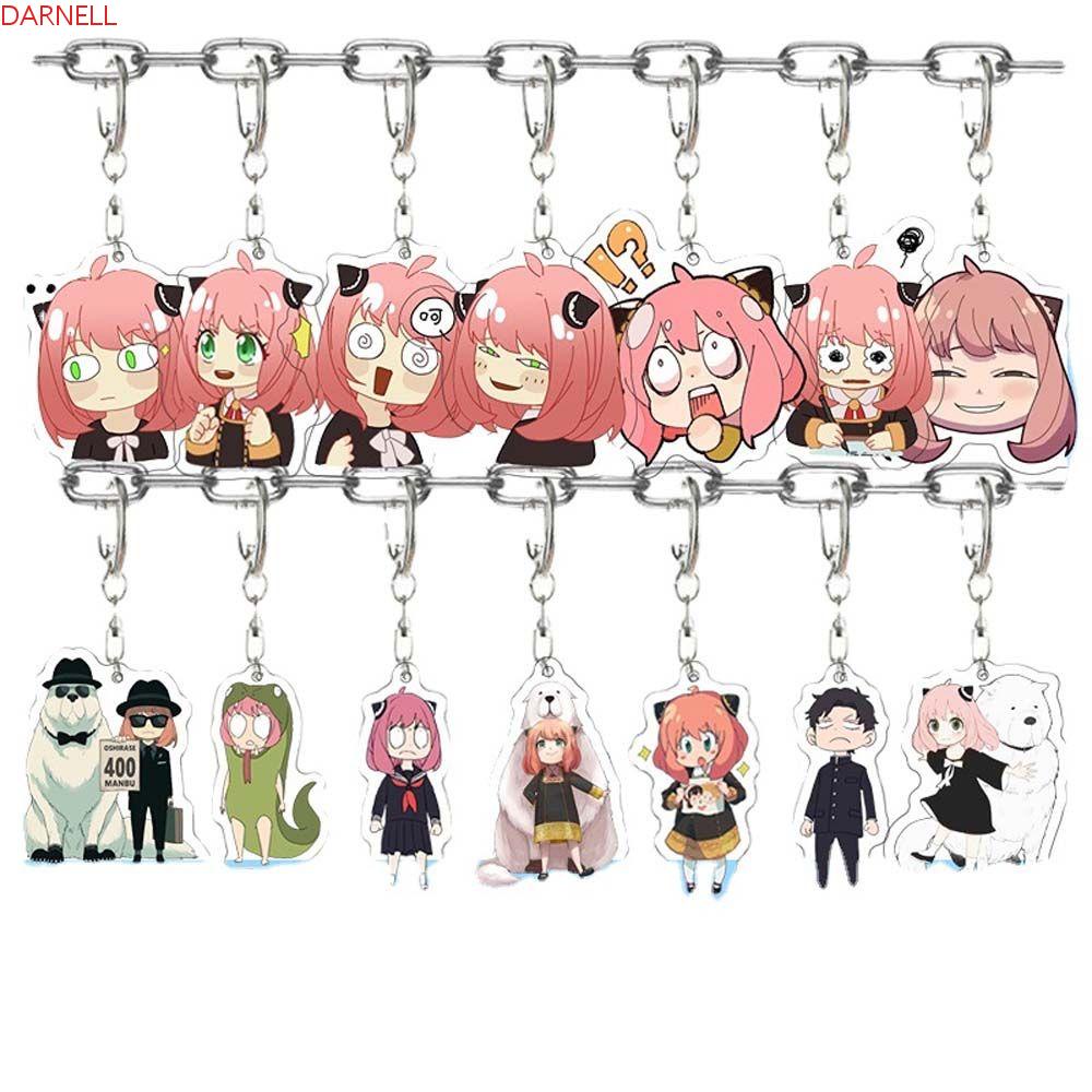Móc Khóa Hoạt Hình DARNELL Anya Bằng Acrylic Cho Gia Đình Loid Loyor Anime SPY X FAMILY