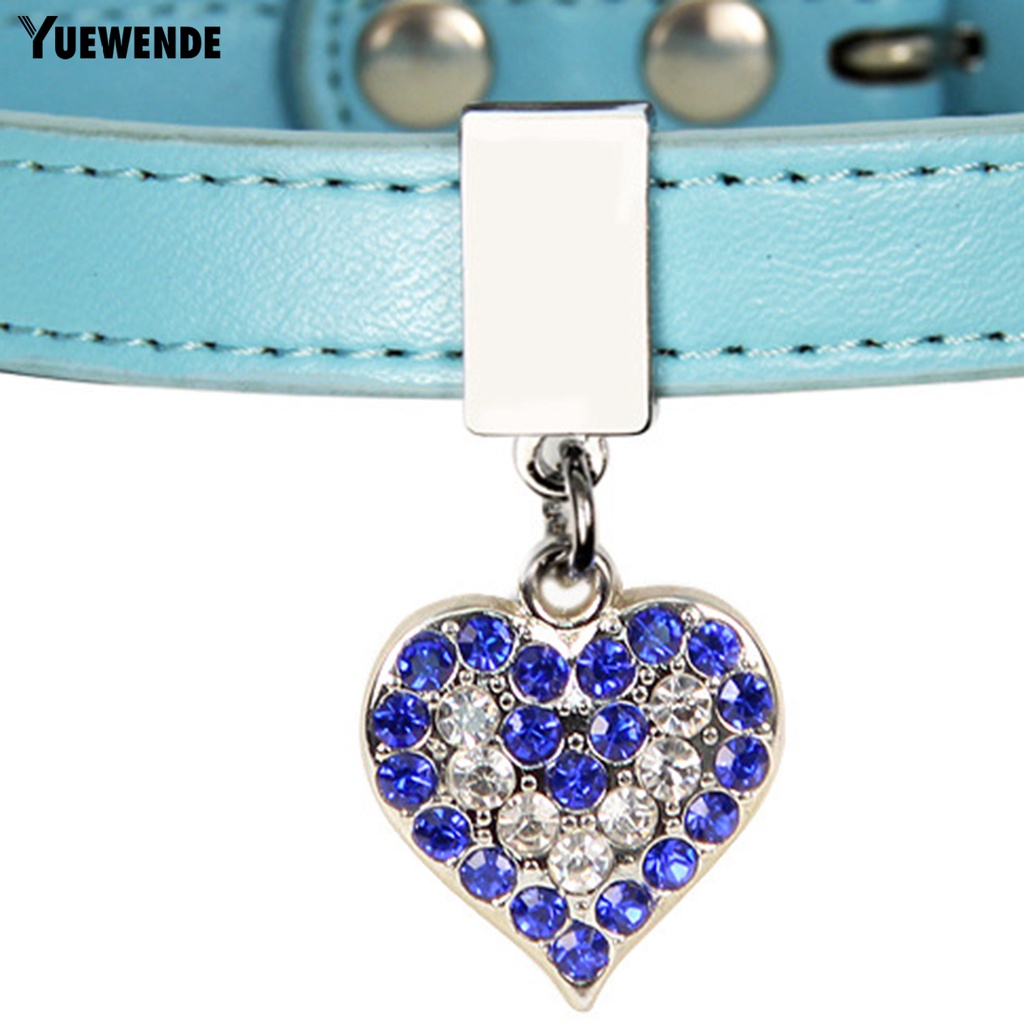 Vòng cổ Giả Da Mặt Trái Tim Thời Trang Cho Thú Cưng