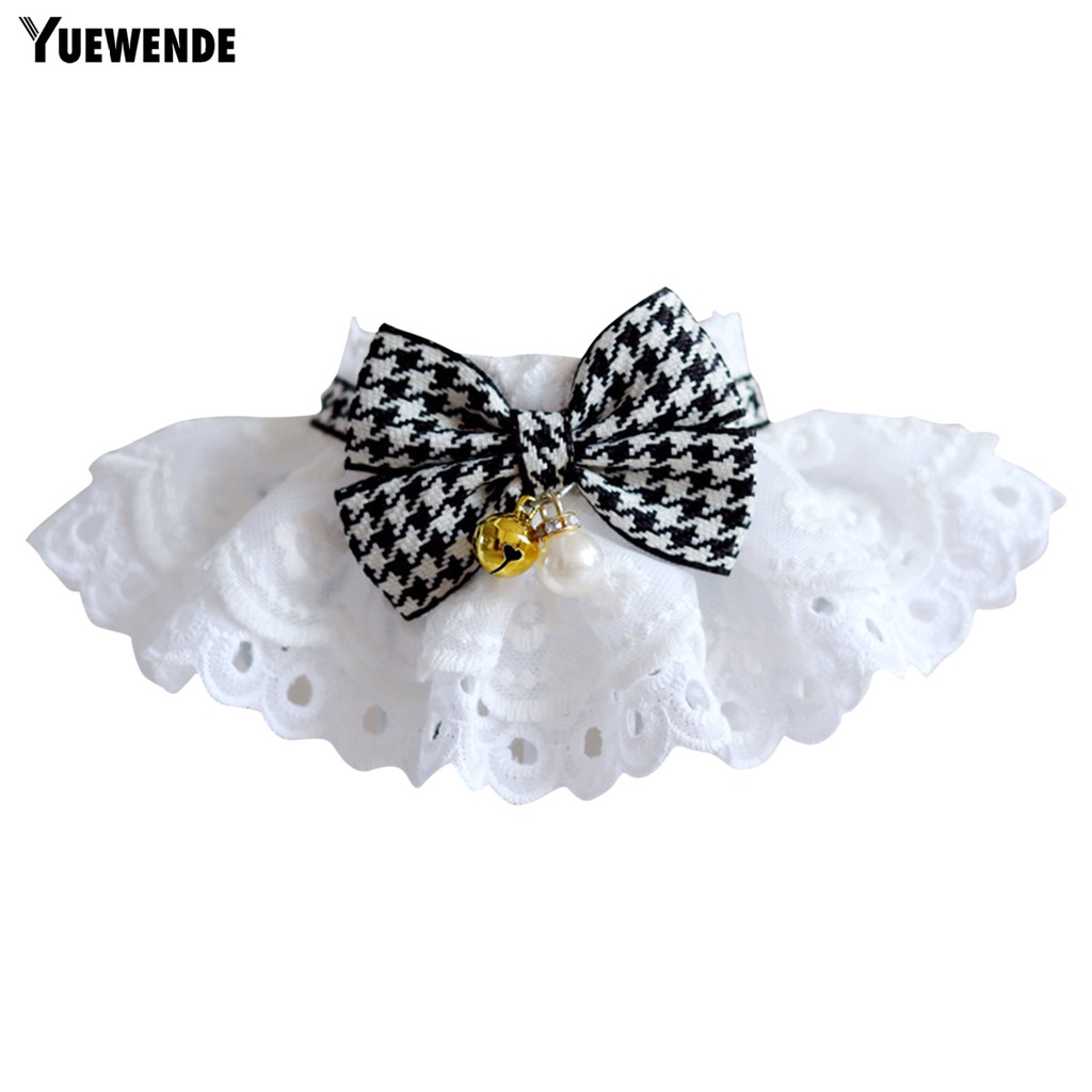 Yq.e Khăn Choàng Cổ Trang Trí Viền Ren Thời Trang Thủ Công Cho Thú Cưng Bên Ngoài