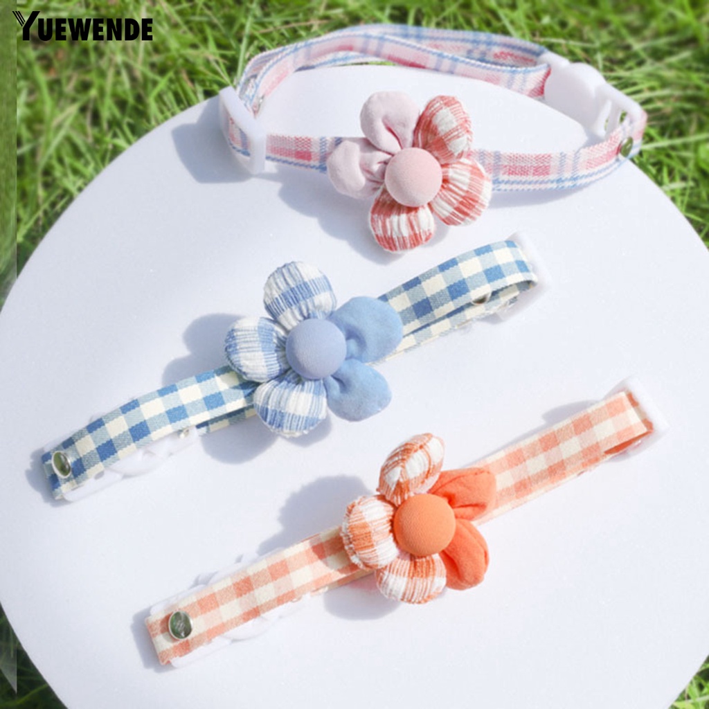 Yq.e Vòng Cổ Họa Tiết Kẻ Sọc Có Thể Điều Chỉnh Trang Trí Lễ Hội Cho Thú Cưng