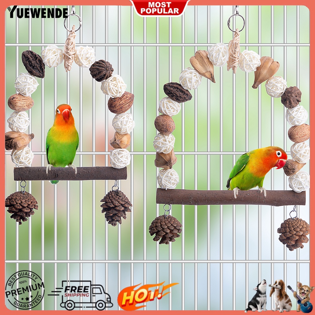 Đồ Chơi Treo Quả Thông Dành Cho Chim Vẹt