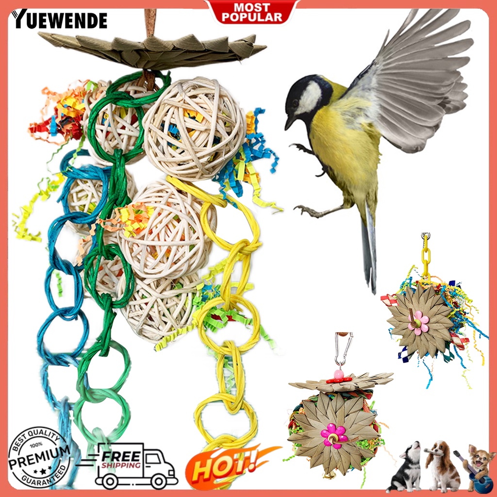 Đồ Chơi Treo Cho Vẹt Cưng Nhai Thỏa Thích Vui Nhộn