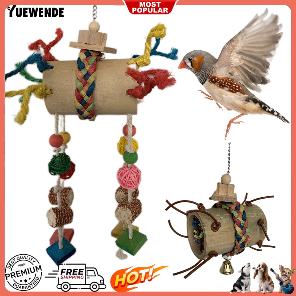 Đồ Chơi Kính Vạn Hoa Bằng Tre Chống Trầy Xước Vui Nhộn Cho Vẹt