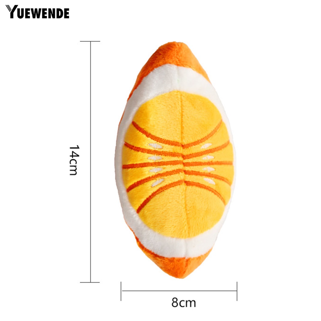 Yq.e Đồ Chơi Mài Chó Hình Quả Cam Nhồi Bông Mềm Mại Co Giãn Chống Cắn