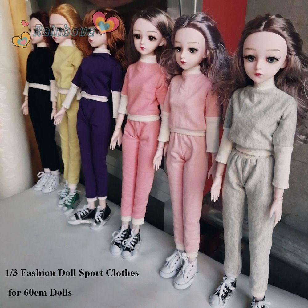 1 Bộ Áo Hoodie Và Quần Dài Cotton Dành Cho Búp Bê 1 / 3