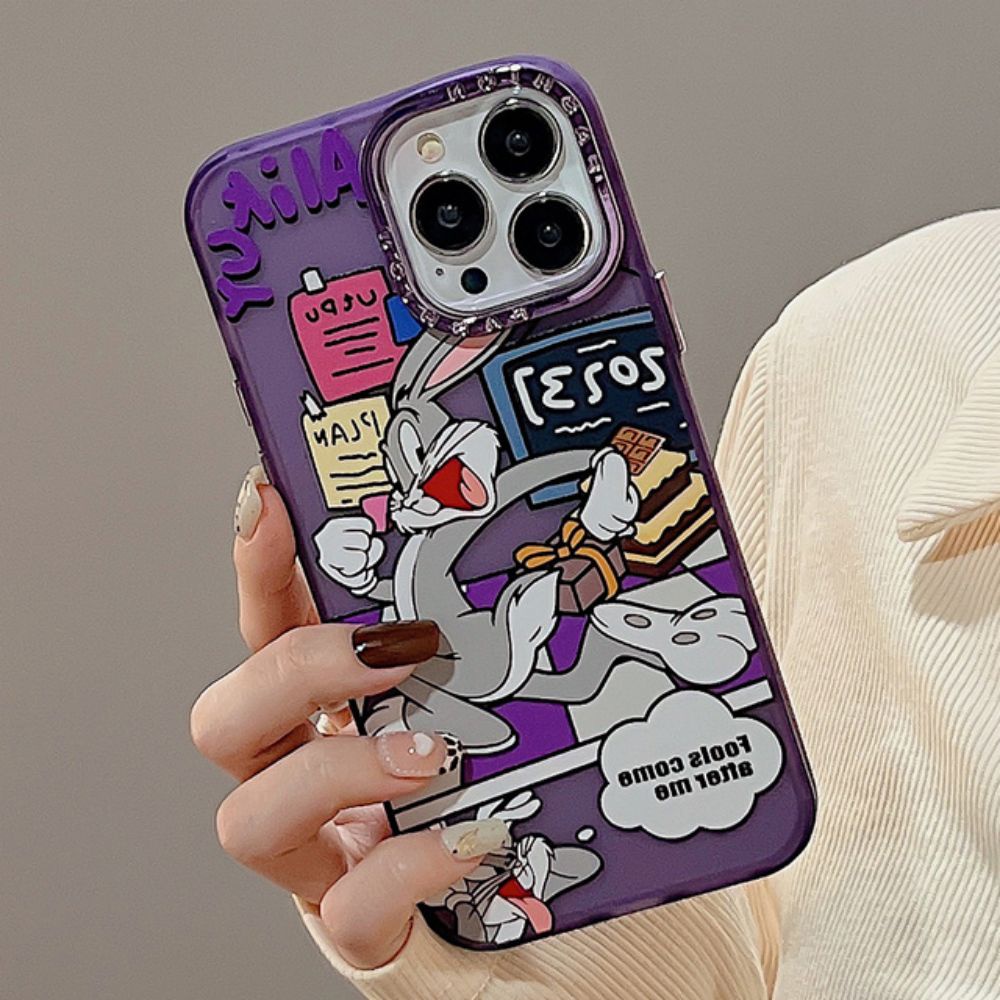 Ốp Điện Thoại Họa Tiết Hoạt Hình Bugs Bunny Cho IPhone 11 14 13 12 Pro Max XS XR 7 8 Plus
