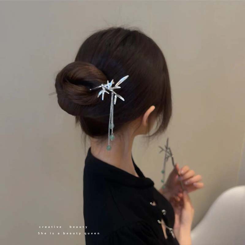 Trâm Cài Tóc Tua Rua Bằng Kim Loại Cao Cấp Phong Cách Trung Hoa Mới