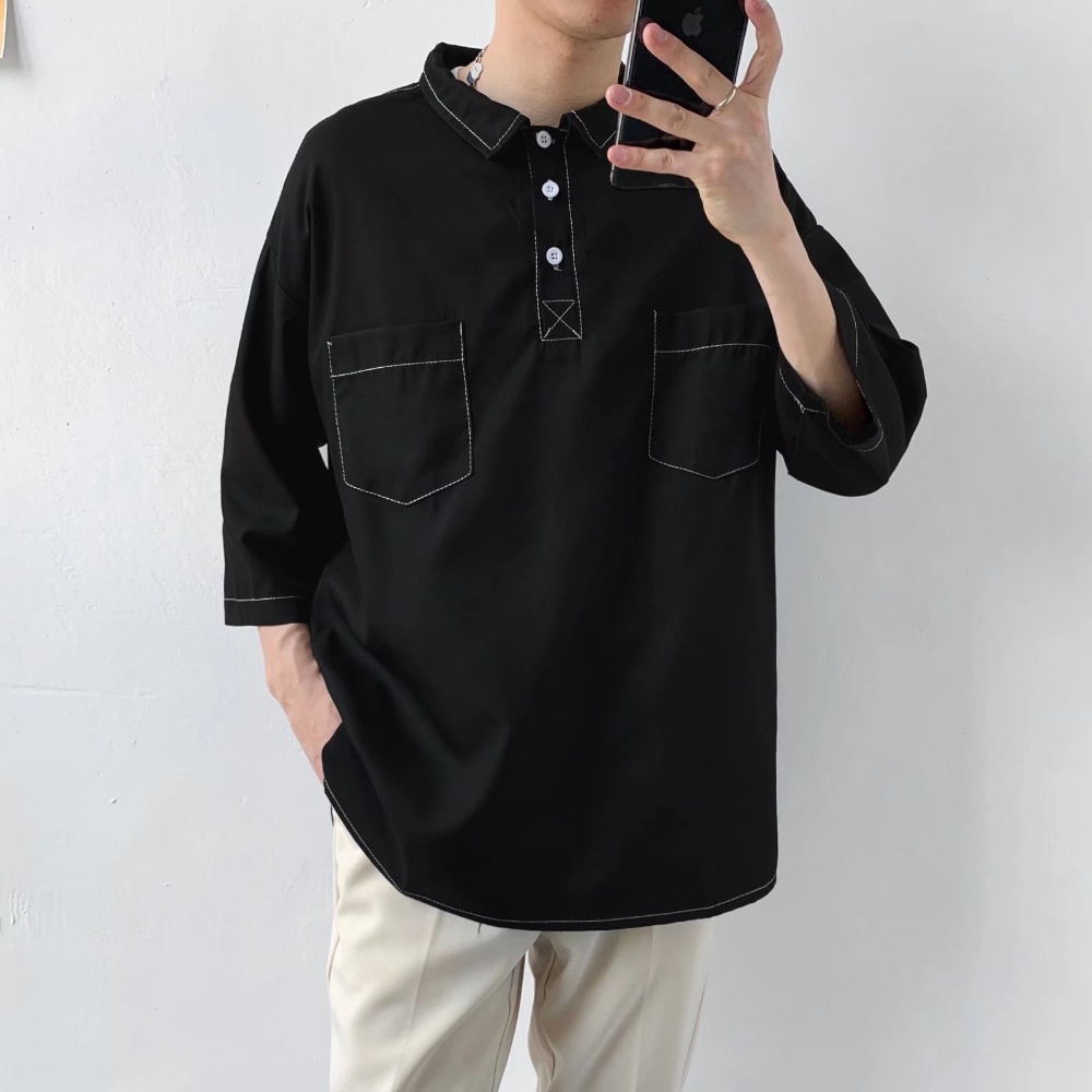 Áo Thun polo Tay Ngắn Dáng Rộng Phong Cách Thời Trang Mùa Hè 2023 Mới