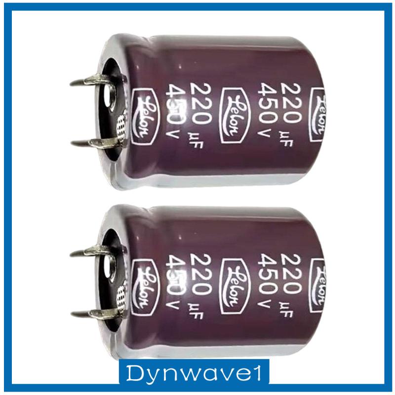 Bộ 2 Điện Phân Bằng Nhôm 220uf 450V Chuyên Dụng Cho Công Tắc Đèn LED
