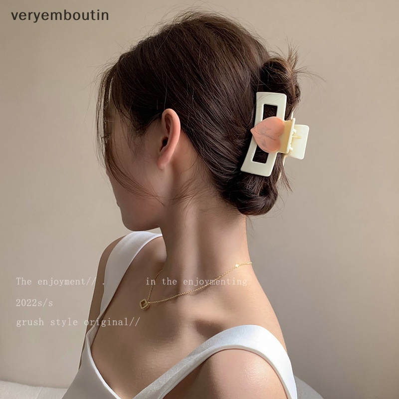 Kẹp Tóc Hình Trái Tim / Cá Mập Cỡ Lớn Dễ Thương Thời Trang Cho Nữ