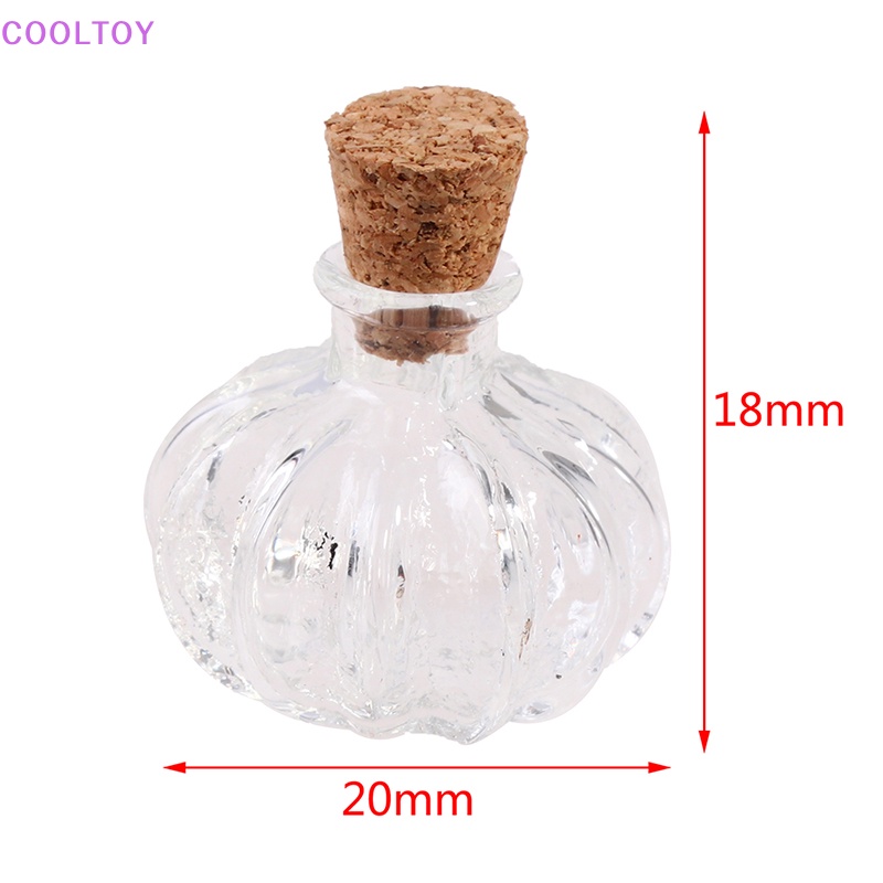 Cooltoy Lọ Thủy Tinh Mini Có Nút Bần Trang Trí Nhà Búp Bê