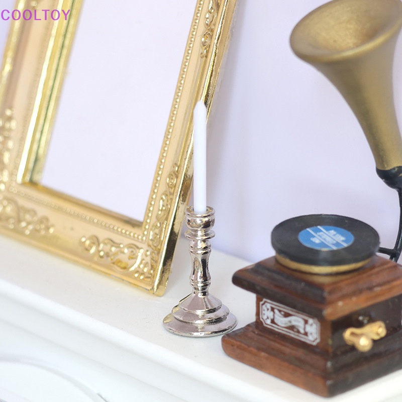 1 Cặp Giá Đỡ Mô Hình Candelabra Trang Trí Nhà Búp Bê 1: 12