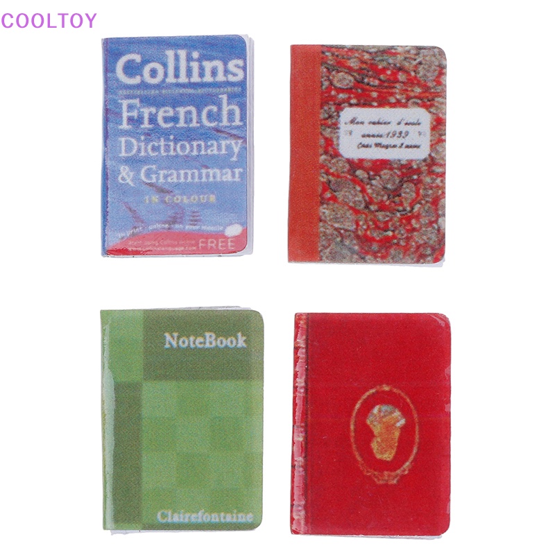 Cooltoy Set 4 Sổ Tay mini Trang Trí Nhà Búp Bê