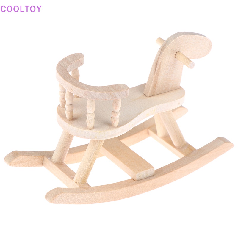 Mô Hình Ghế Ngựa Bập Bênh Tỉ Lệ 1 / 12 Trang Trí Nhà Búp Bê