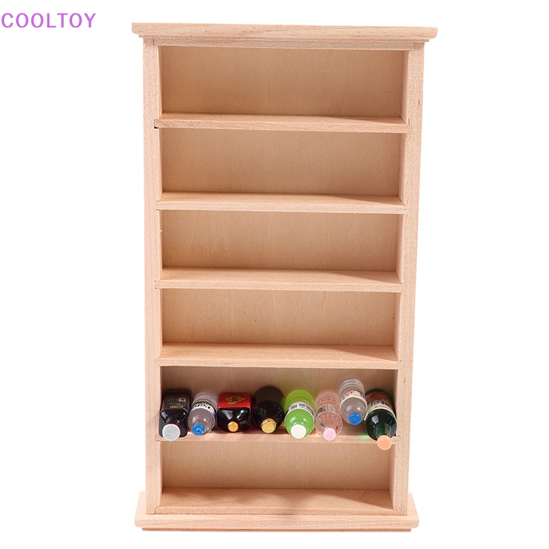 Cooltoy Mô Hình Kệ Tủ Chén Tỷ Lệ 1 / 12 Trang Trí Nhà Búp Bê