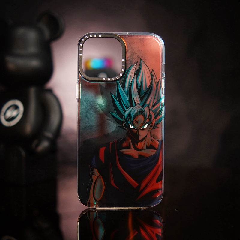 Ốp Điện Thoại Màu Đen In Hình Wukong Cho IPhone 11 12 13 14 Pro Plus Promax14 Niche Laser 7 7plus 8 8plus Xs XR