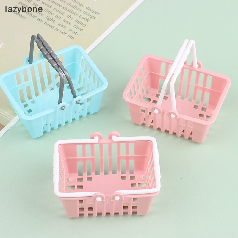 Set 2 Giỏ Mua Sắm Mini Đồ Chơi Dành Cho Nhà Búp Bê