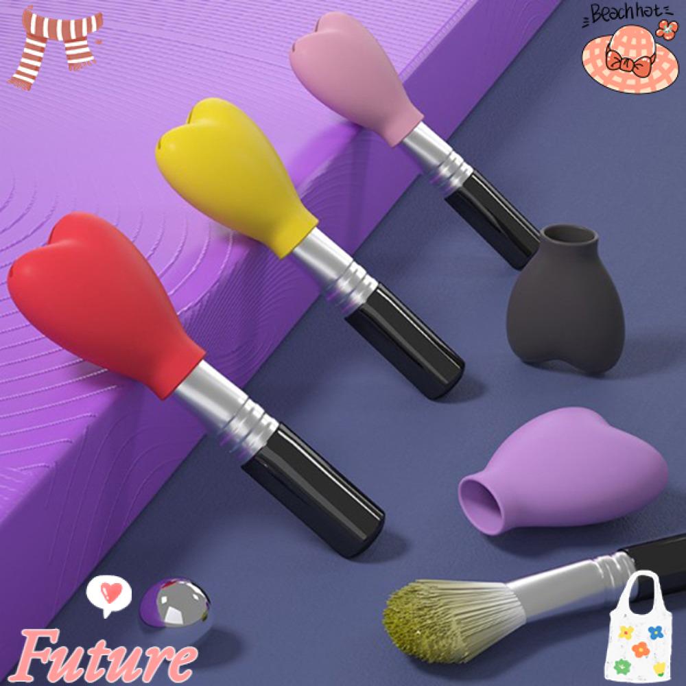 Bộ 6 Vỏ Bọc Bảo Vệ Cọ Trang Điểm Bằng Silicone Tiện Dụng