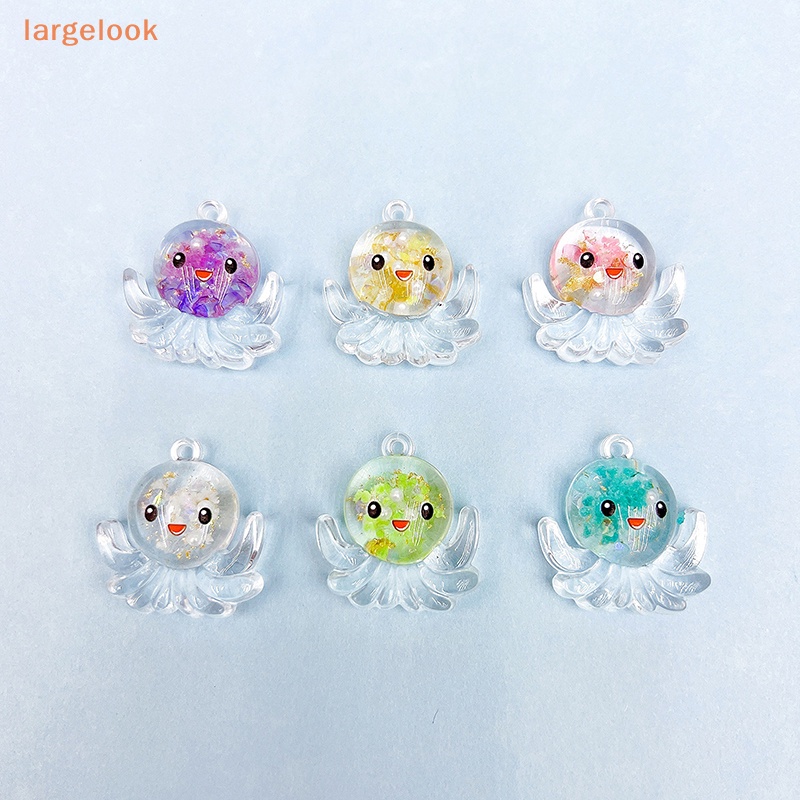 Bộ 2 Tượng Bạch Tuộc Mini Phát Sáng Trong Suốt Dùng Trang Trí