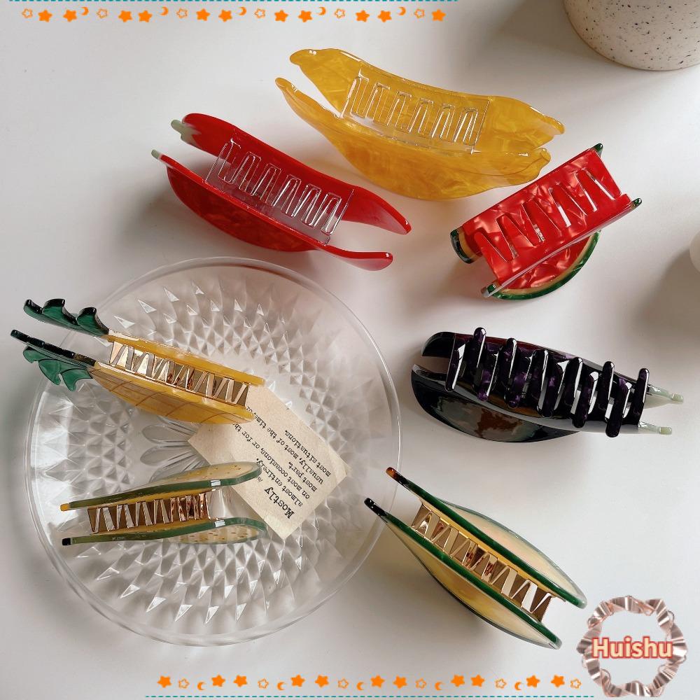 Kẹp Tóc Hình Trái Cây Nhiều Màu Sắc Dễ Thương Cho Nữ