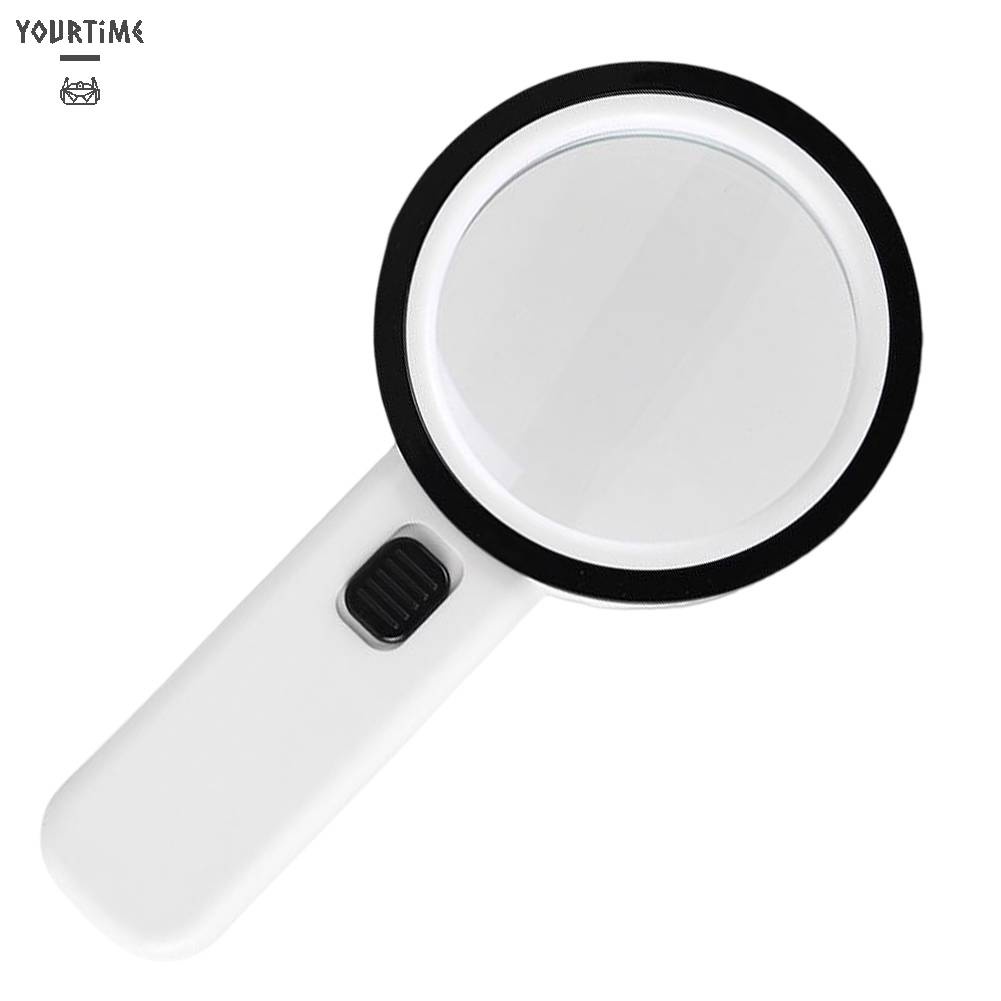 Kính Lúp Cầm Tay 30X Có 12 Đèn LED