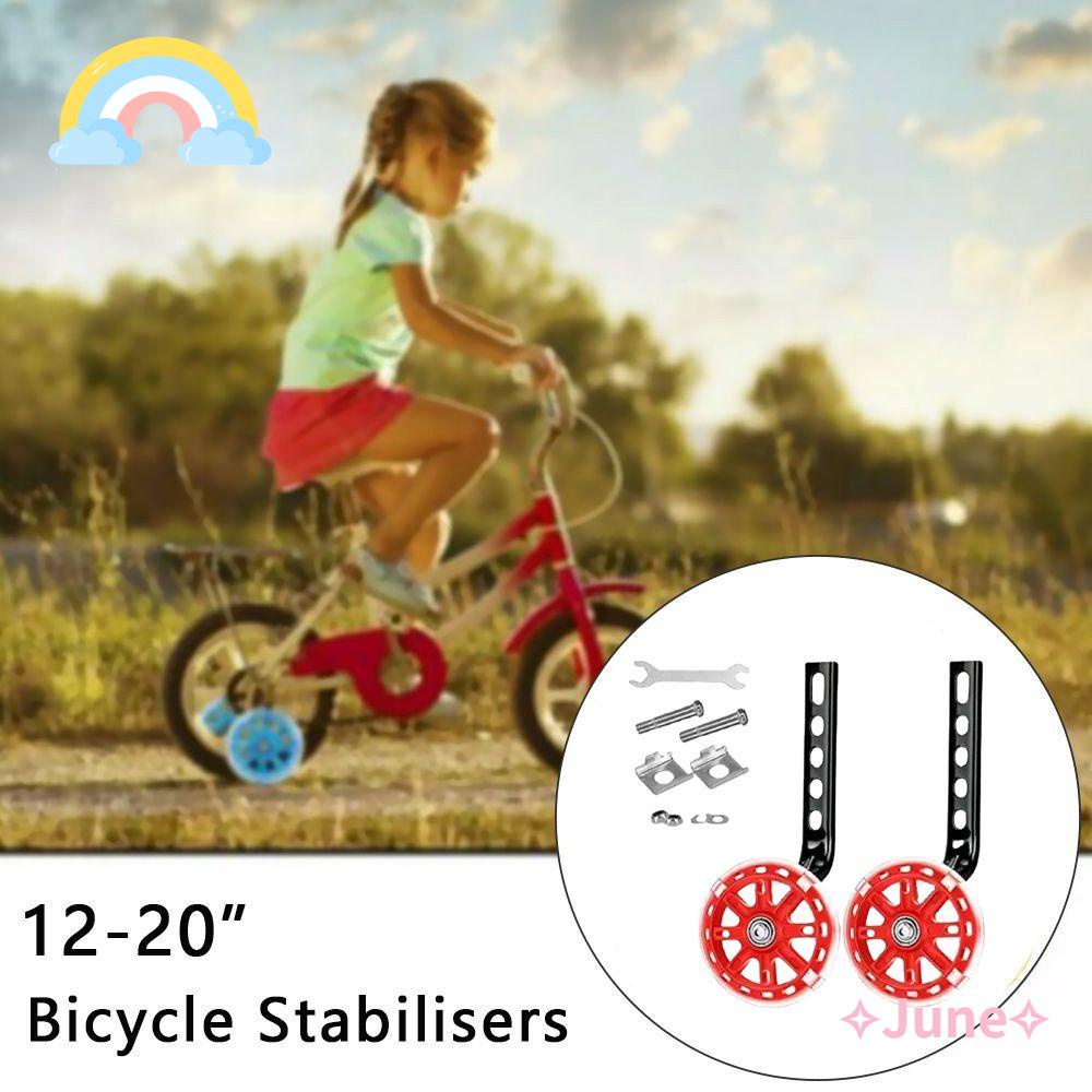 JUNE Bánh Xe Tập Giữ Thăng Bằng Có Đèn LED 12-20 &quot;