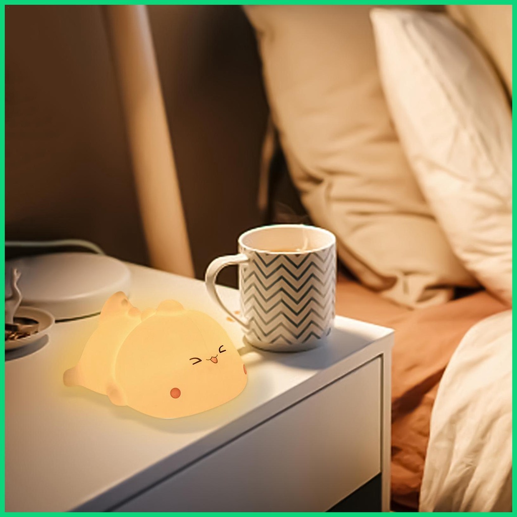 Đèn Ngủ LED Sạc USB Hình Khủng Long Đáng Yêu Cho Bé