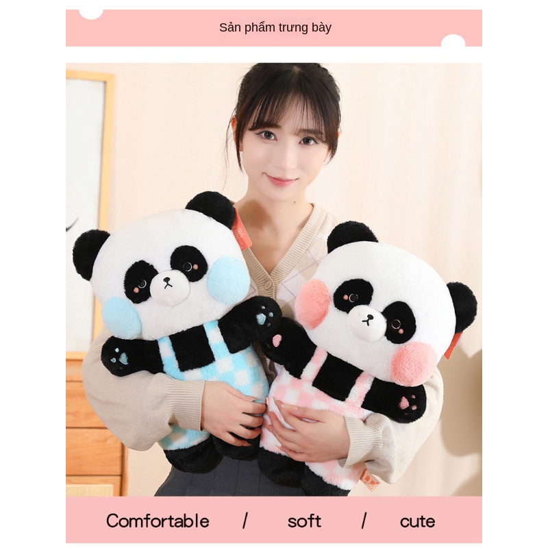 Gấu Trúc Nhồi Bông Thiết Kế Dễ Thương Dùng Làm Quà Tặng Độc