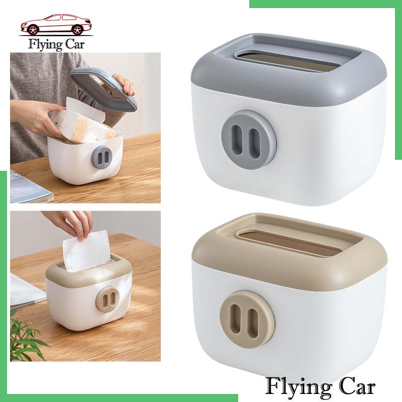 Set 2 Vỏ Bọc Hộp Đựng Khăn Giấy Có Lò Xo Tiện Dụng Cho Nhà Bếp