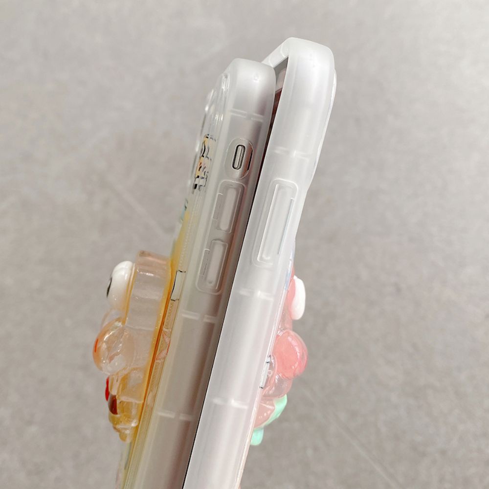 Ốp Điện Thoại TPU Mềm Chống Sốc Hình Spongebob 3D Cho IPhone 11 14 13 12 Pro Max XR XS Max 7 8 Plus SE