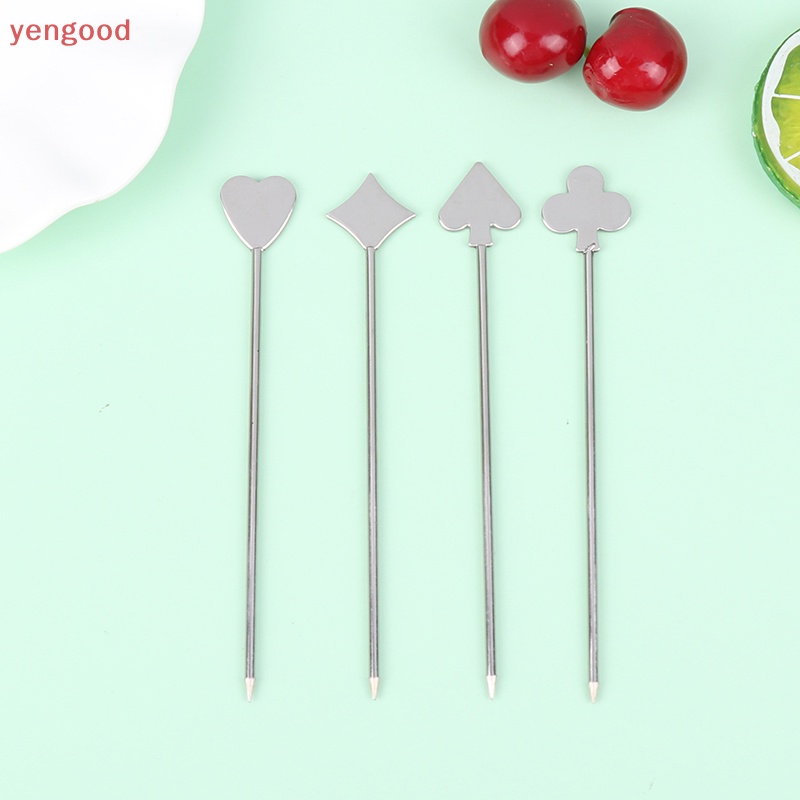 1 Que Xiên Bằng Thép Không Gỉ Làm Cocktail