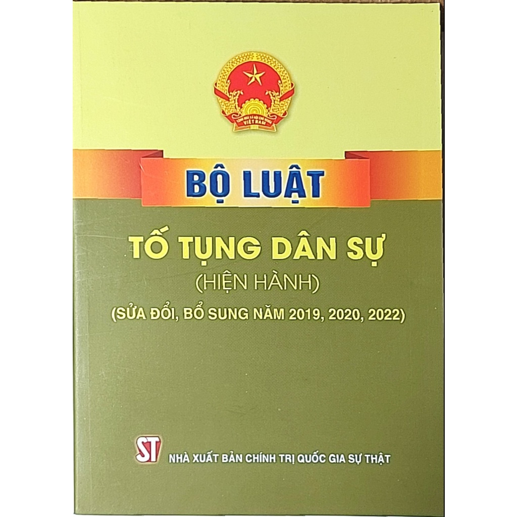 Sách Bộ Luật Tố Tụng Dân Sự (Hiện Hành) (Sửa Đổi, Bổ Sung Năm 2019, 2020) - Nhà Sách Sự Thật