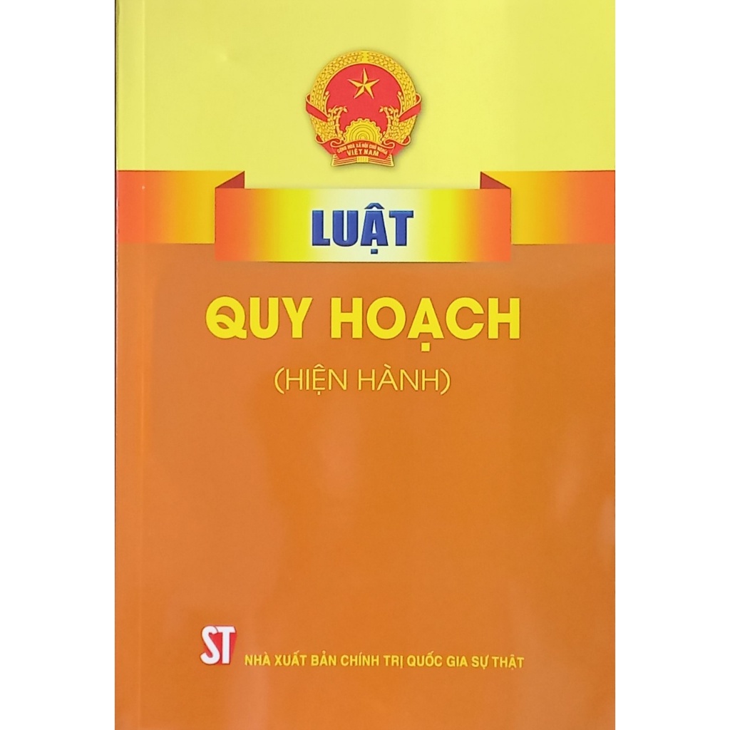 Sách Luật Quy Hoạch (Hiện Hành) - Nhà Sách Sự Thật