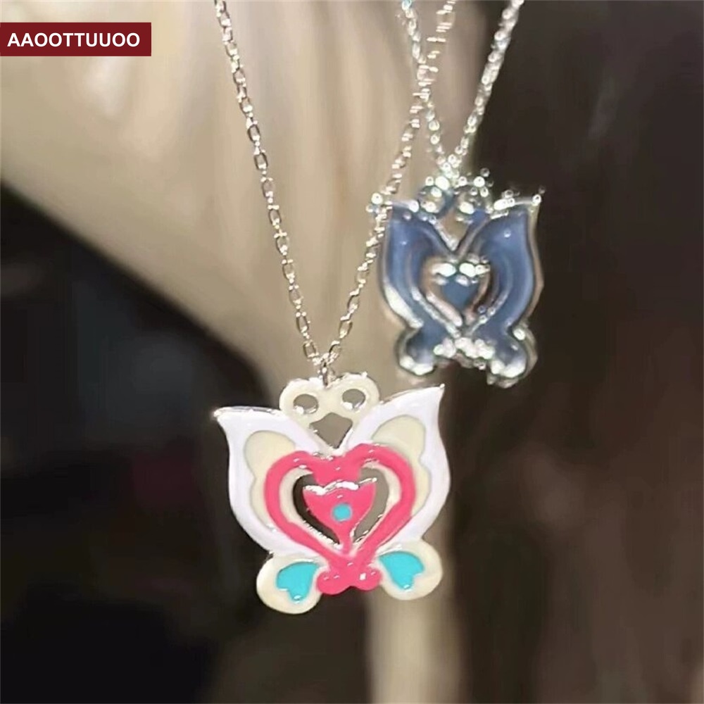 Vòng cổ Mặt Bướm Dopamine 2023 Thời Trang Ngọt Ngào Cho Nữ