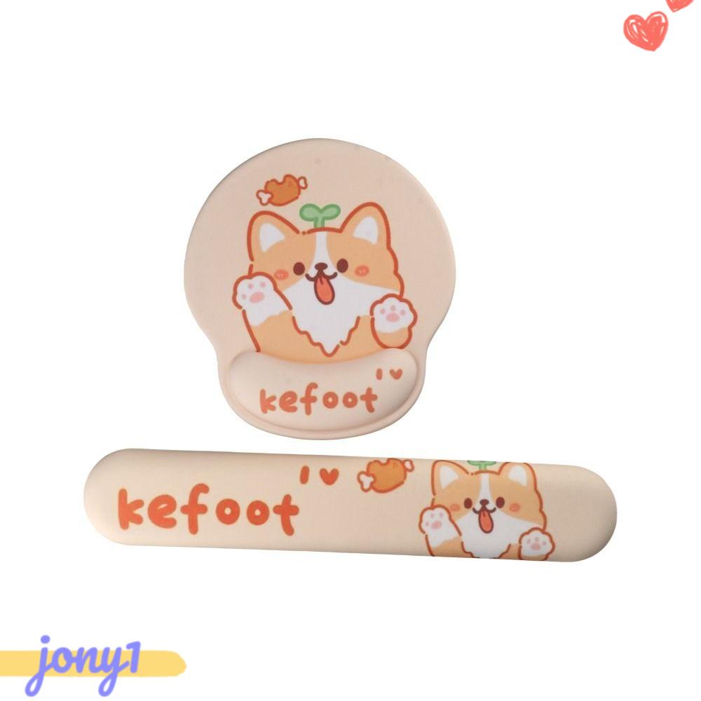 Set 2 Miếng Lót Chuột 2 Trong 1 Có Đệm Gel Mềm Mại Chống Trượt