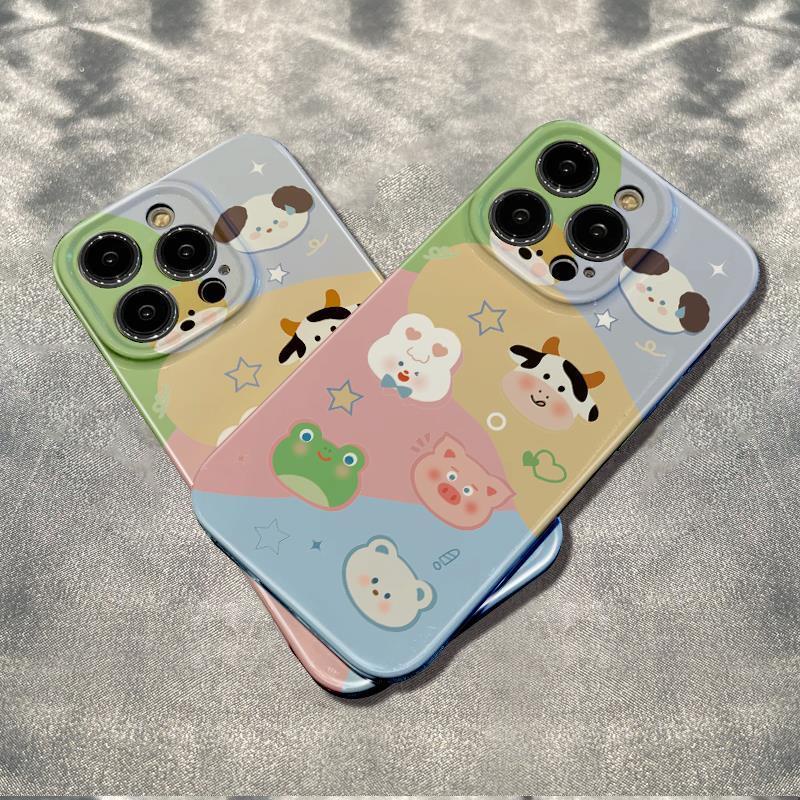 Ốp Điện Thoại Mềm Chống Sốc In Hình Sở Thú Ếch Cho Iphone 12 13 11 14Pro + 78Max